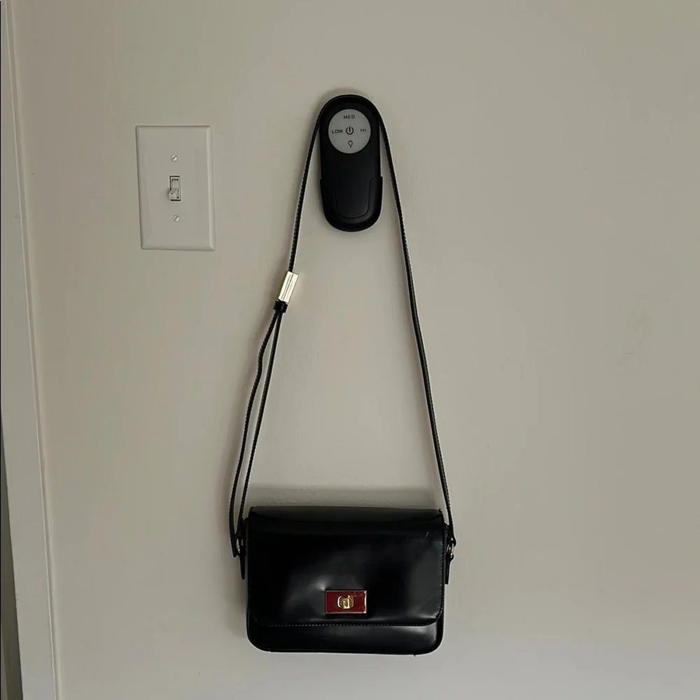 J. Crew Edie crossbody bag in Italian leather Black